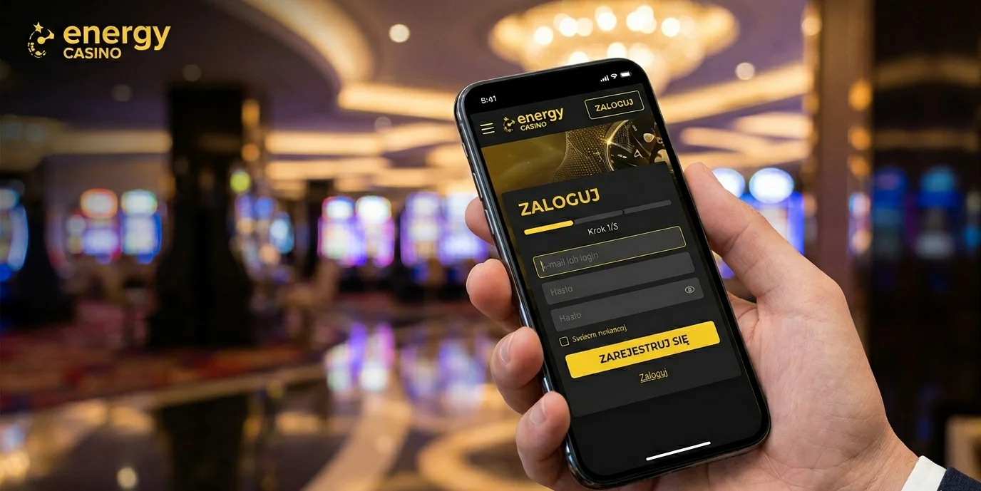 Energy Casino logowanie na telefonie — formularz mobilny