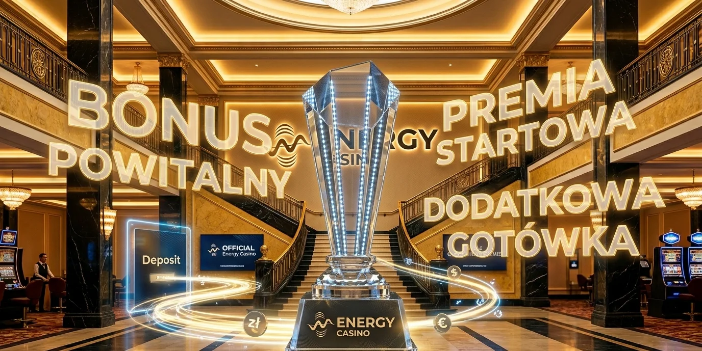 Bonus powitalny Energy Casino z trofeum i mnożnikiem 2x